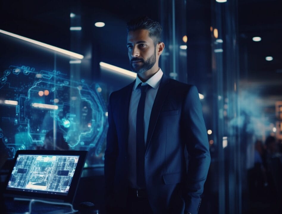 business person futuristic business environment scaled